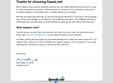 Fpweb.net 2010 Email Template